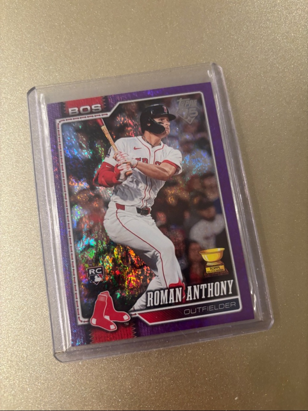 Topps Roman Anthony Baseball Card - Purple, Red, White